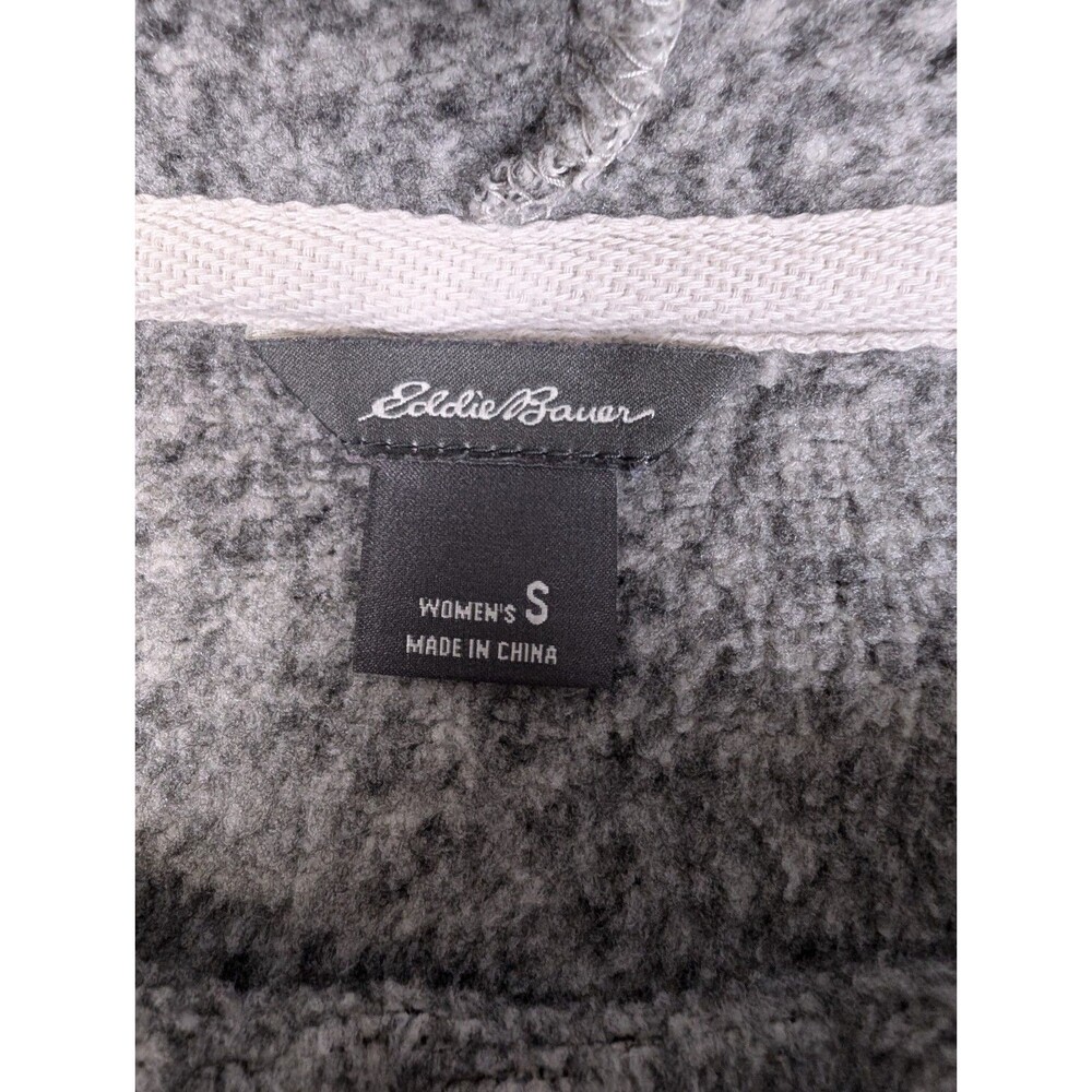 Eddie Bauer Womens Top Mock Neck Sweatshirt Small Long Sleeve Gray Pouch - Picture 4 of 12